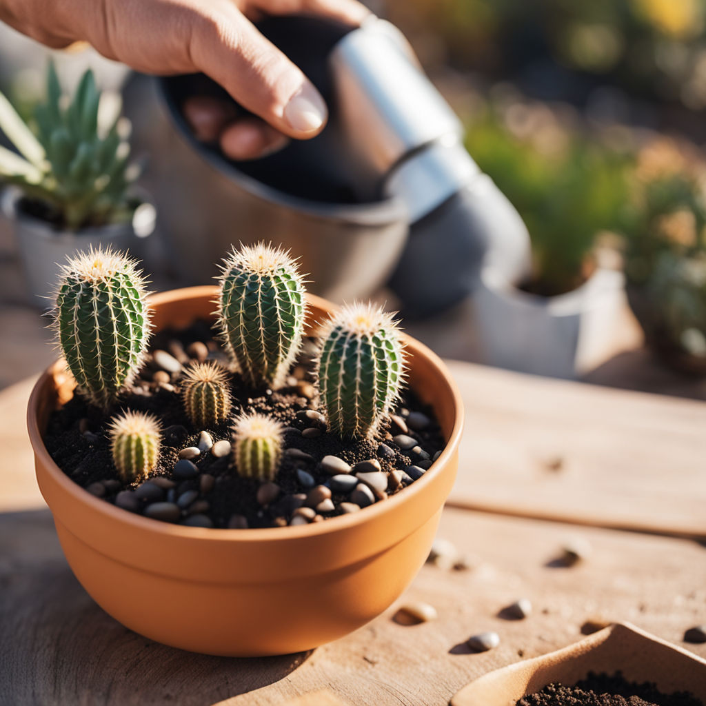 Planting a Cactus how to grow cactus